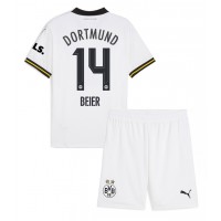 Dječji Nogometni Dres Borussia Dortmund Maximilian Beier #14 Rezervni 2024-25 Kratak Rukav (+ Kratke hlače)